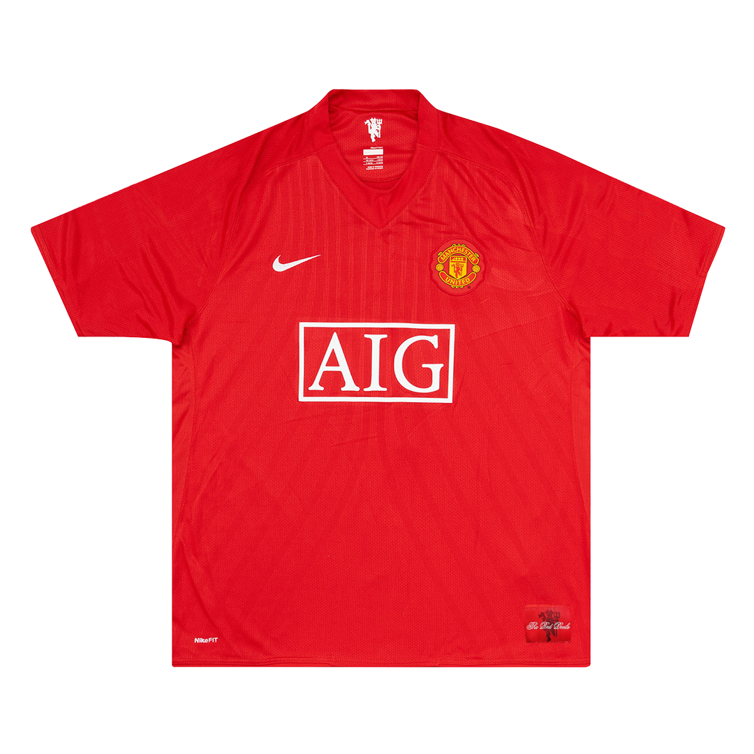 Manchester United RONALDO #7 Retro Jerseys 2007/08 Home Soccer Jersey For Men