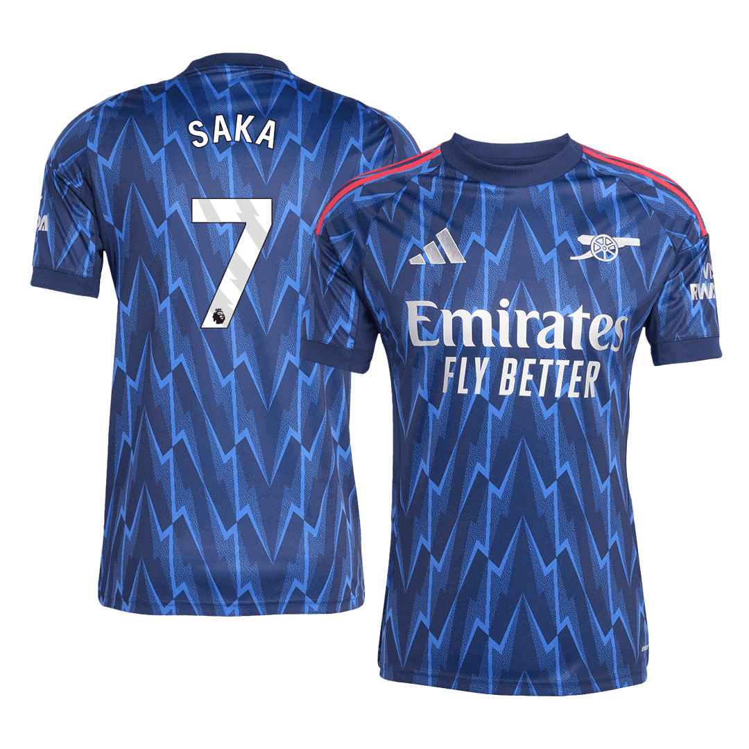 SAKA #7 Arsenal Away Soccer Jersey 2025/26