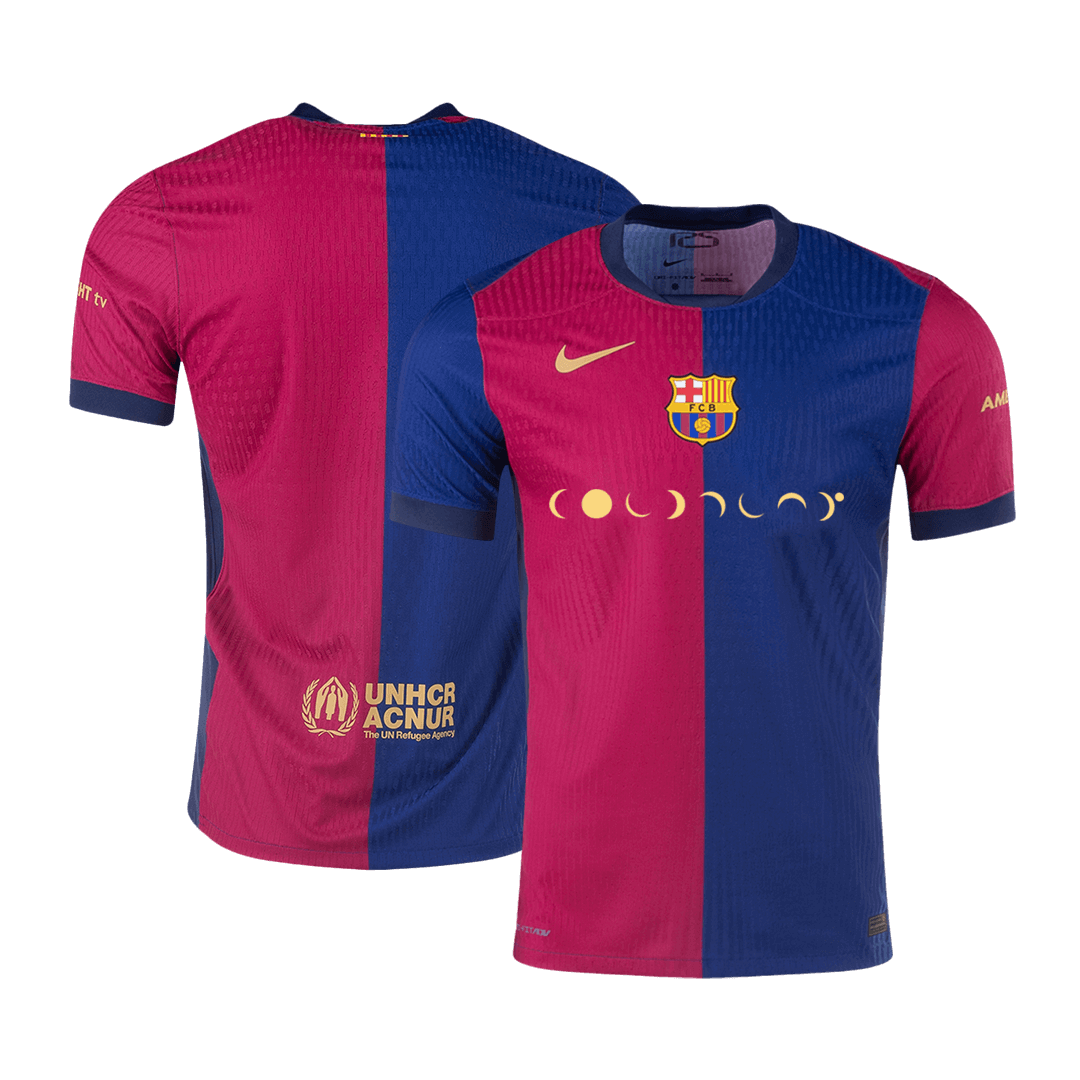 Authentisches Barcelona X COLDPLAY Heim-Fußballtrikot 2024/25