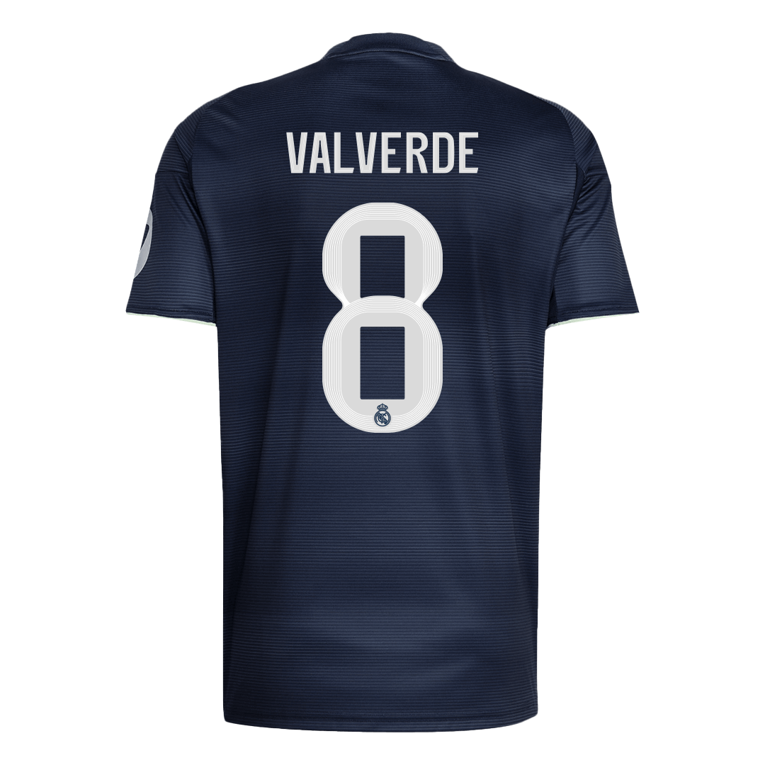 VALVERDE #8 Real Madrid Away Soccer Jersey 2025/26