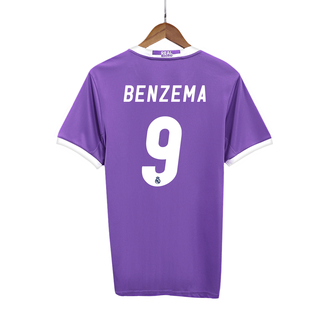 BENZEMA #9 Real Madrid Retro Jersey Away Soccer Shirt 2016/17