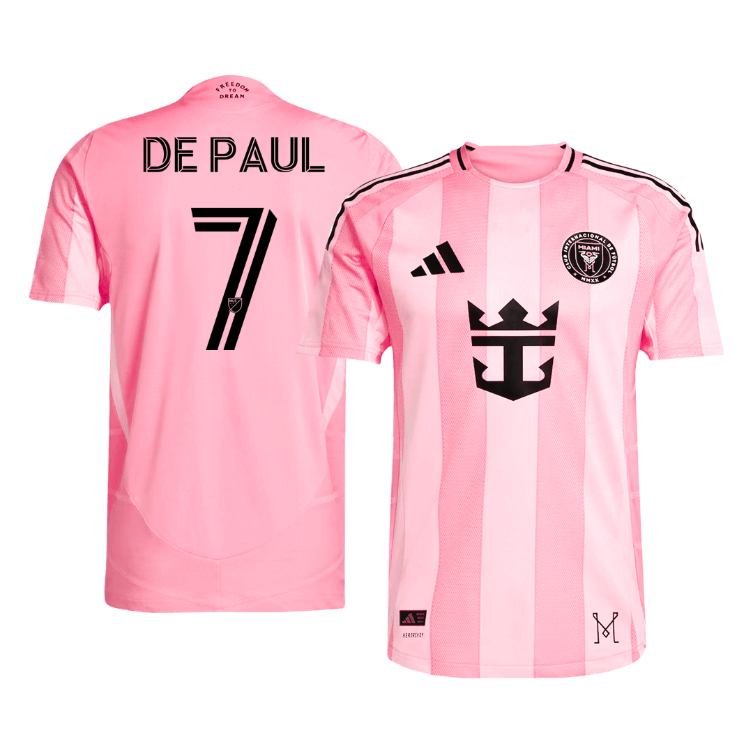 DE PAUL #7 Inter Miami CF Home Authentic Soccer Jersey 2025