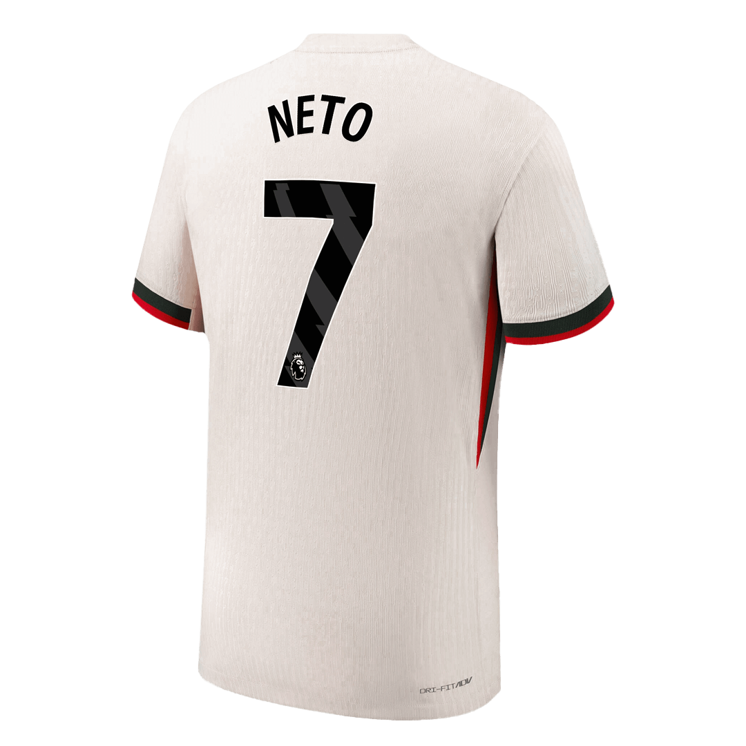NETO #7 Chelsea Away Authentic Soccer Jersey 2025/26