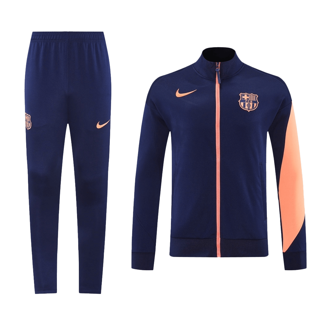 Barcelona Jacket Tracksuit 2025/26 Navy&Orange