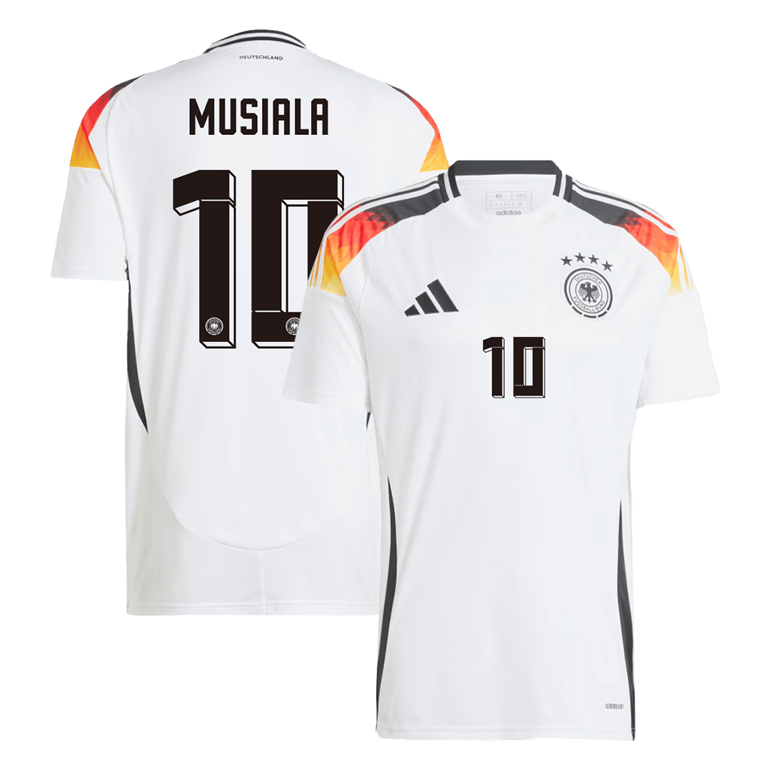 MUSIALA #10 Germany Home Soccer Jersey Euro 2024