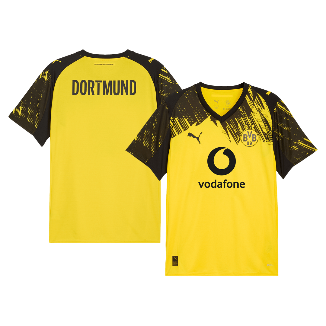 Camiseta de fútbol local del Borussia Dortmund 2025/26 amarilla