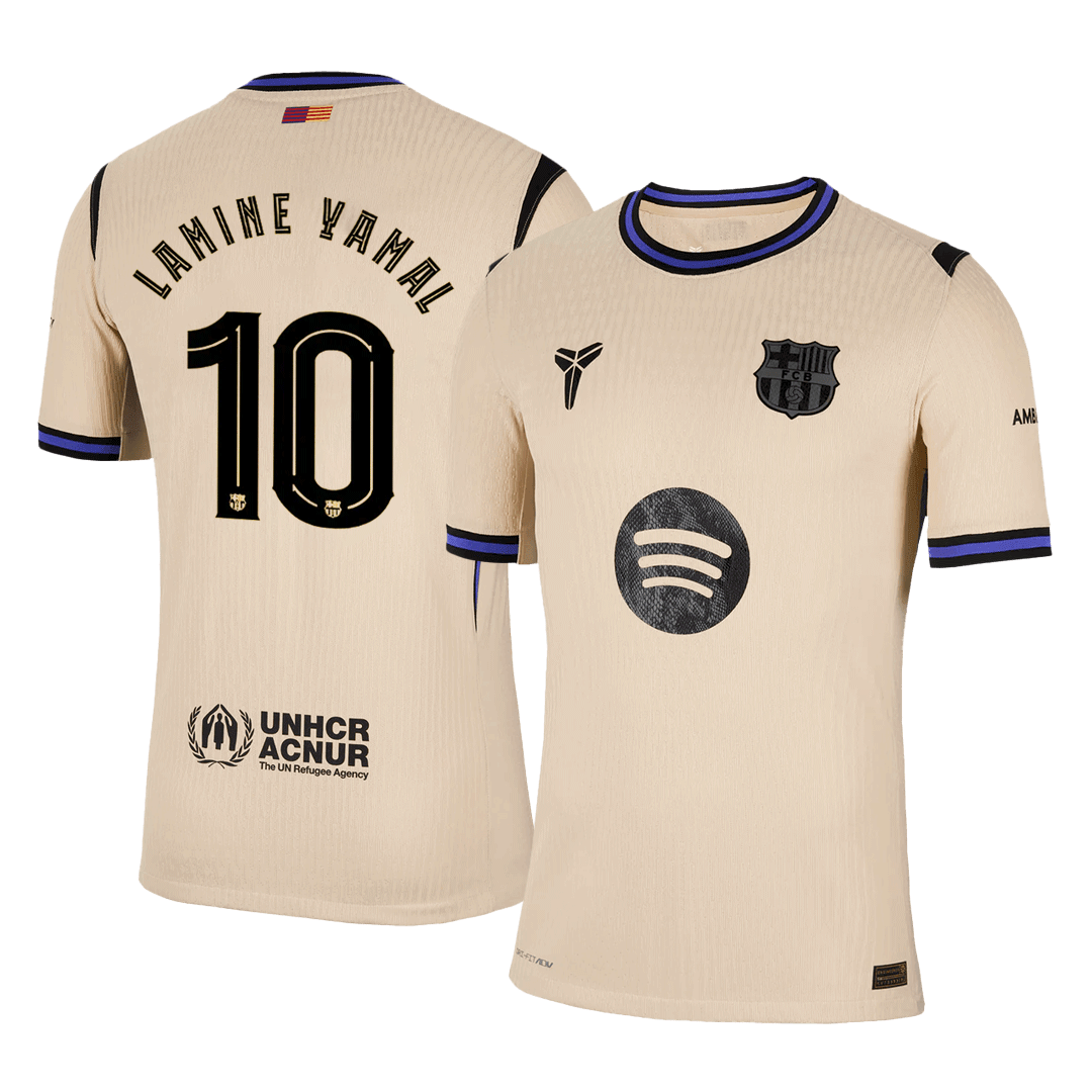 LAMINE YAMAL #10 Barcelona Away Authentic Soccer Jersey 2025/26 - UCL