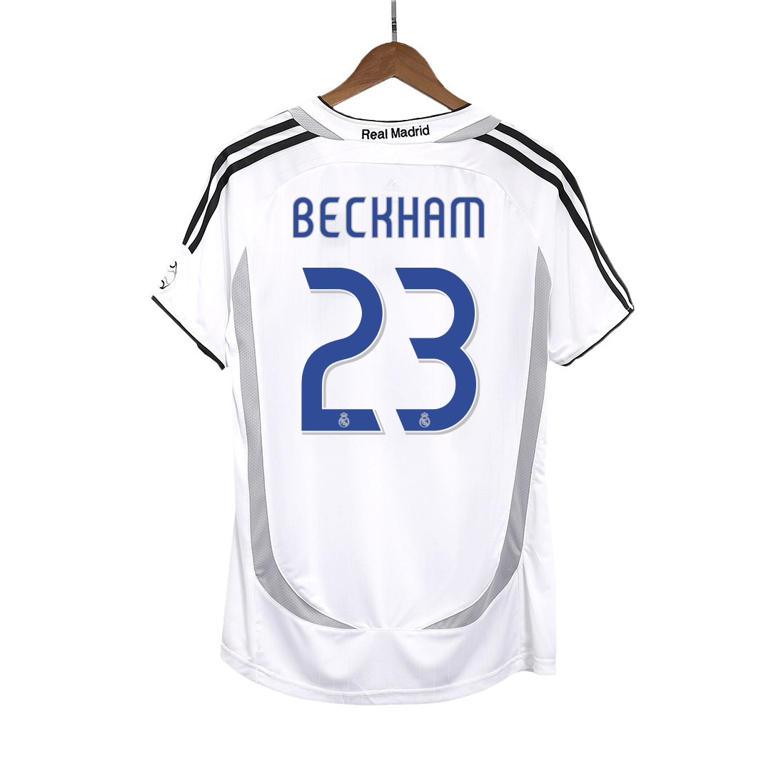 BECKHAM #23 Real Madrid Retro Jersey Home Soccer Shirt 2006/07