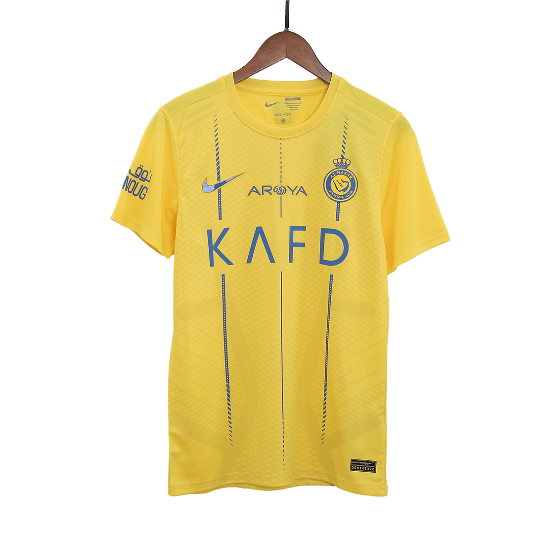 Gift-Replica Nike Al Nassr Home Soccer Jersey 2023/24 Yellow