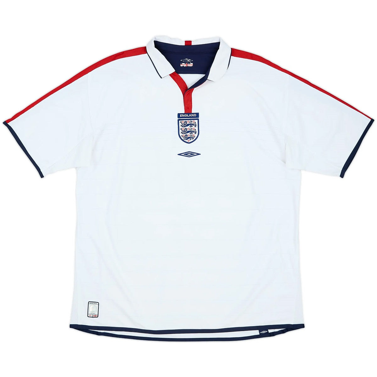 Retro Soccer Jersey England Home Euro Cup 2004