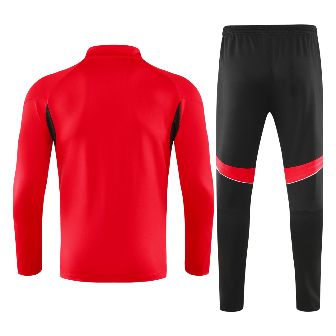 Arsenal 1/4 Zip Tracksuit 2025/26 Kids Red