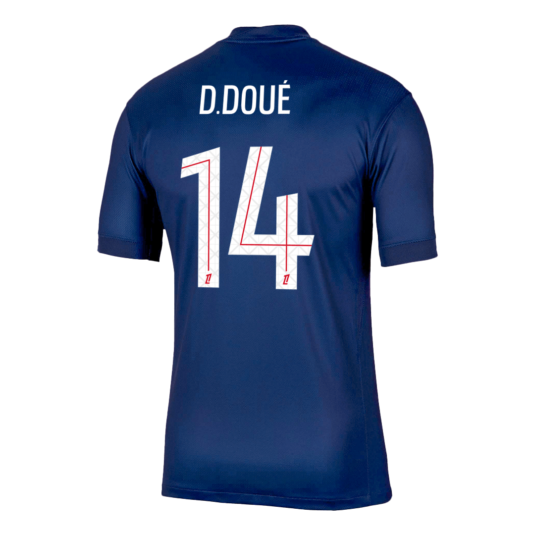D.DOUÉ #14 PSG Home Soccer Jersey 2025/26