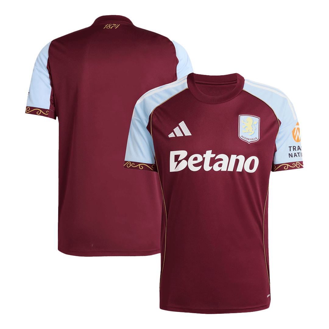 Camiseta de fútbol local del Aston Villa 2025/26
