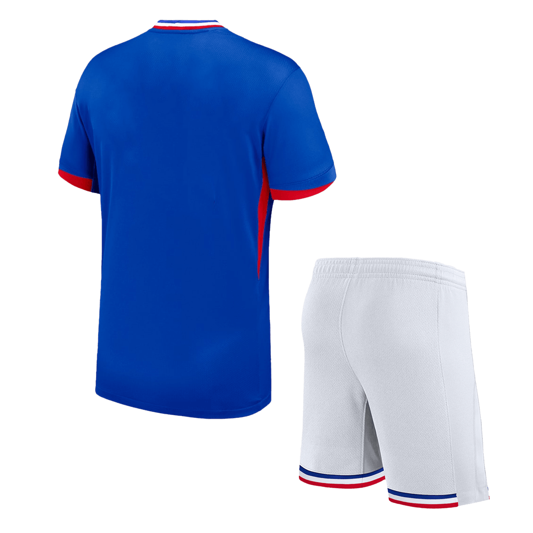 Camiseta de fútbol local de Francia para niños (camiseta y pantalón corto) Eurocopa 2024