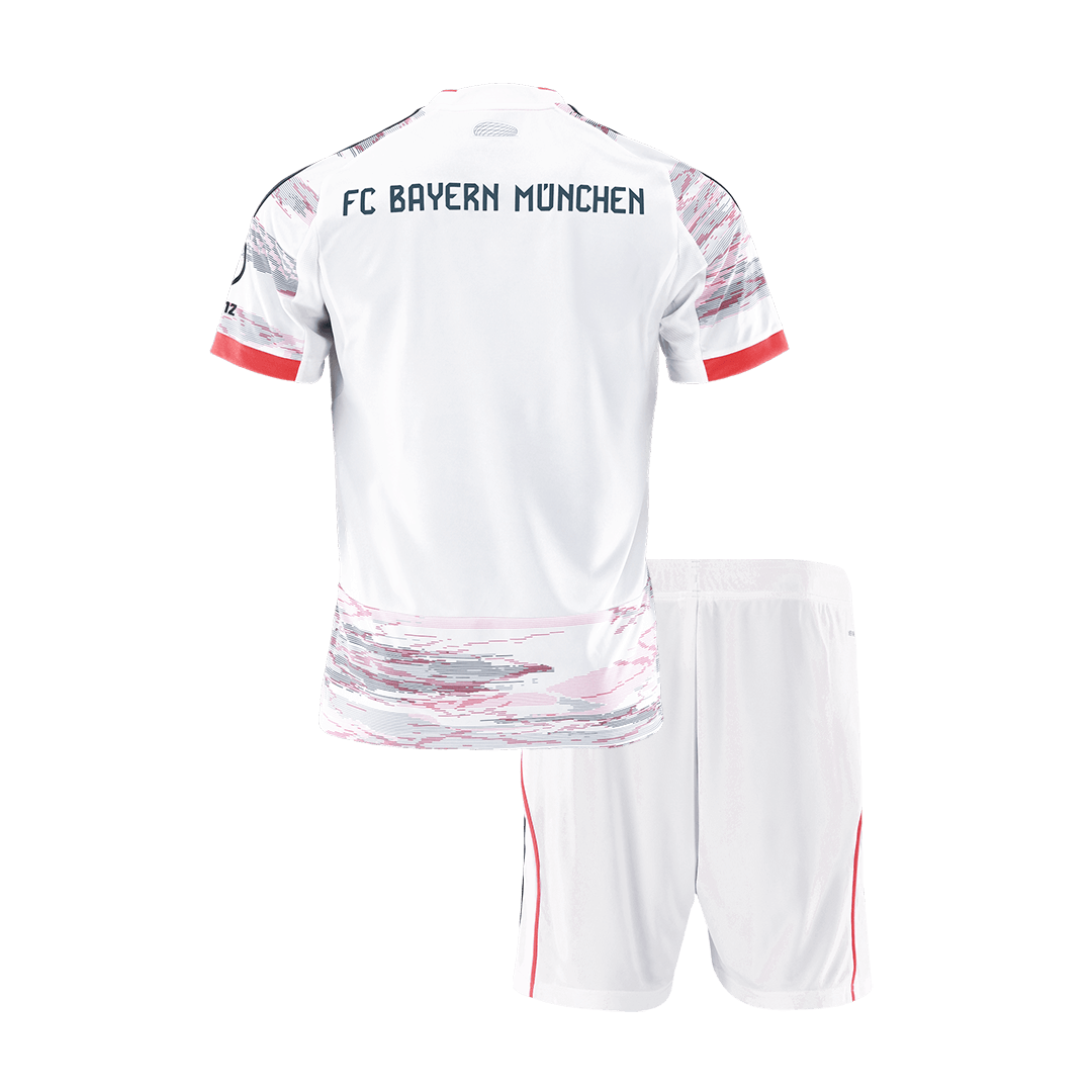 Bayern Munich Away Kids Soccer Jerseys Kit 2025/26 Red