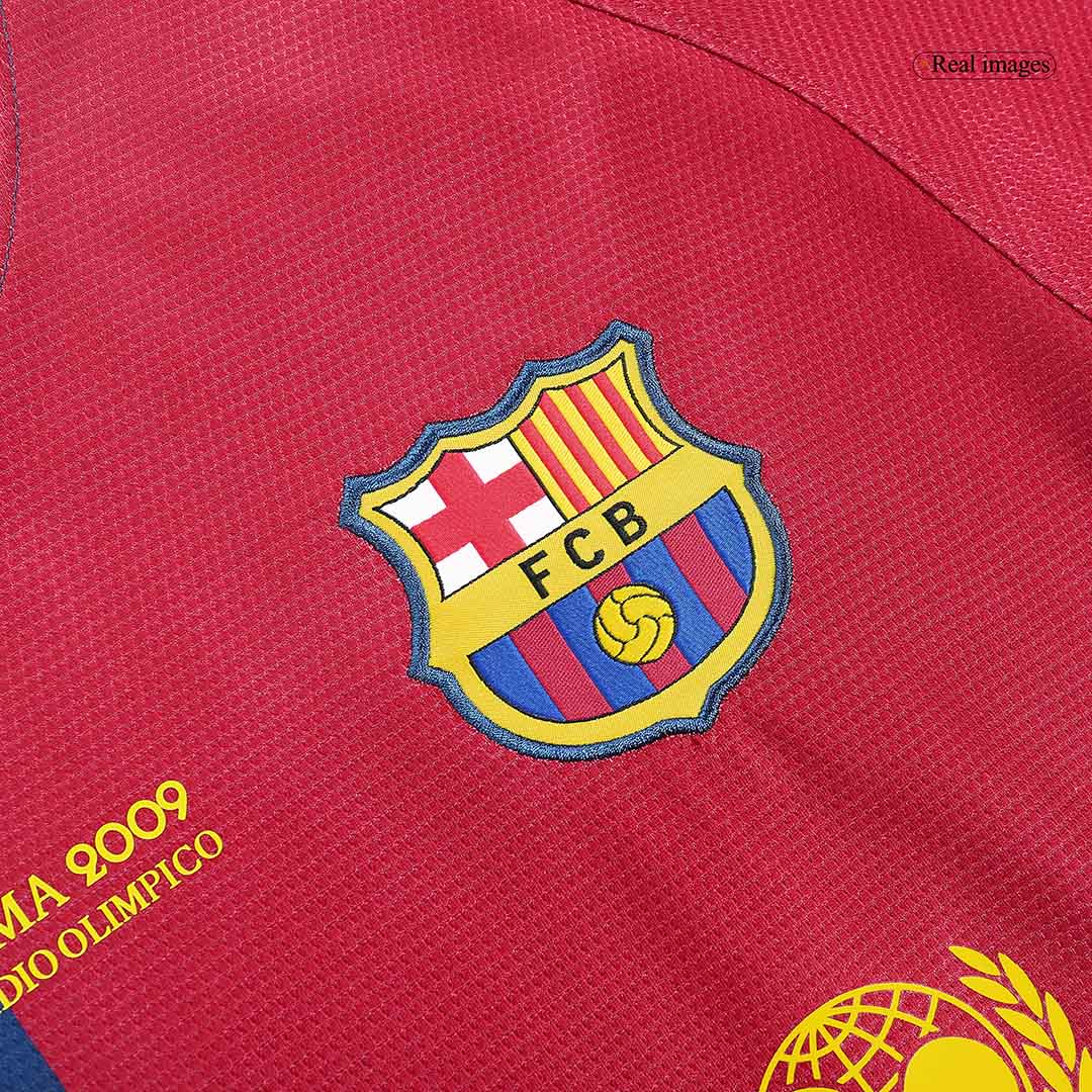 Retro Jersey ETO'O #9 Barcelona Retro Jersey Home Soccer Shirt 2008/09 UCL Final