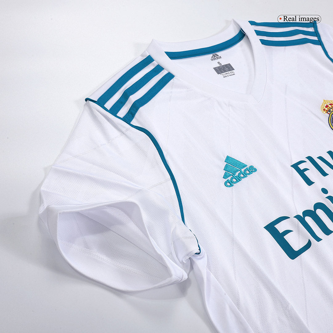 SERGIO RAMOS #4 Retro Real Madrid Jersey Home Soccer Shirt 2017/18