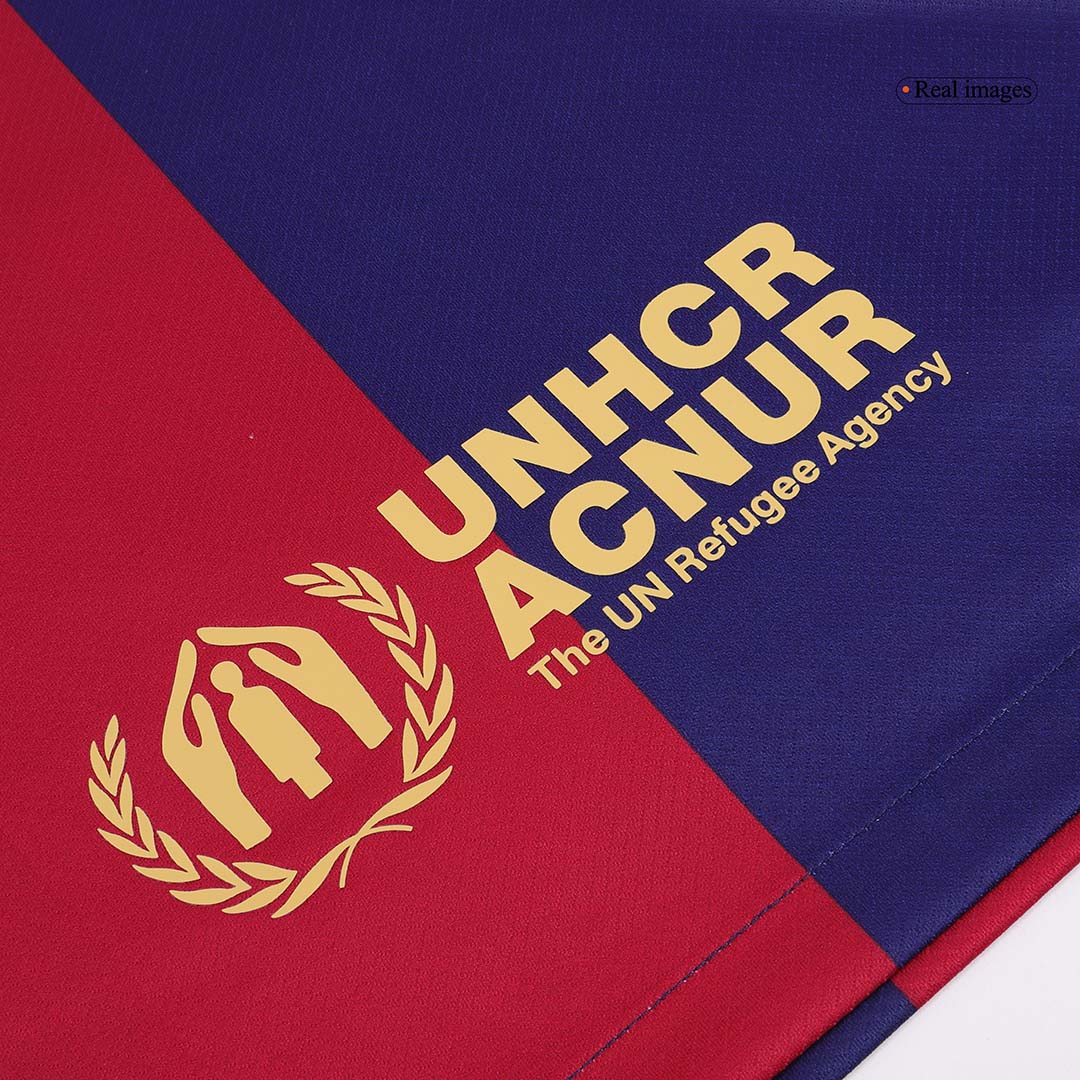 Barcelona Jersey RAPHINHA #11 Soccer Jersey Home 2024/25 Spotify Logo Without Text