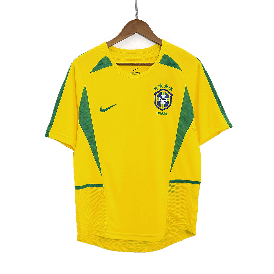 Camiseta retro de fútbol local de Brasil 2002/03