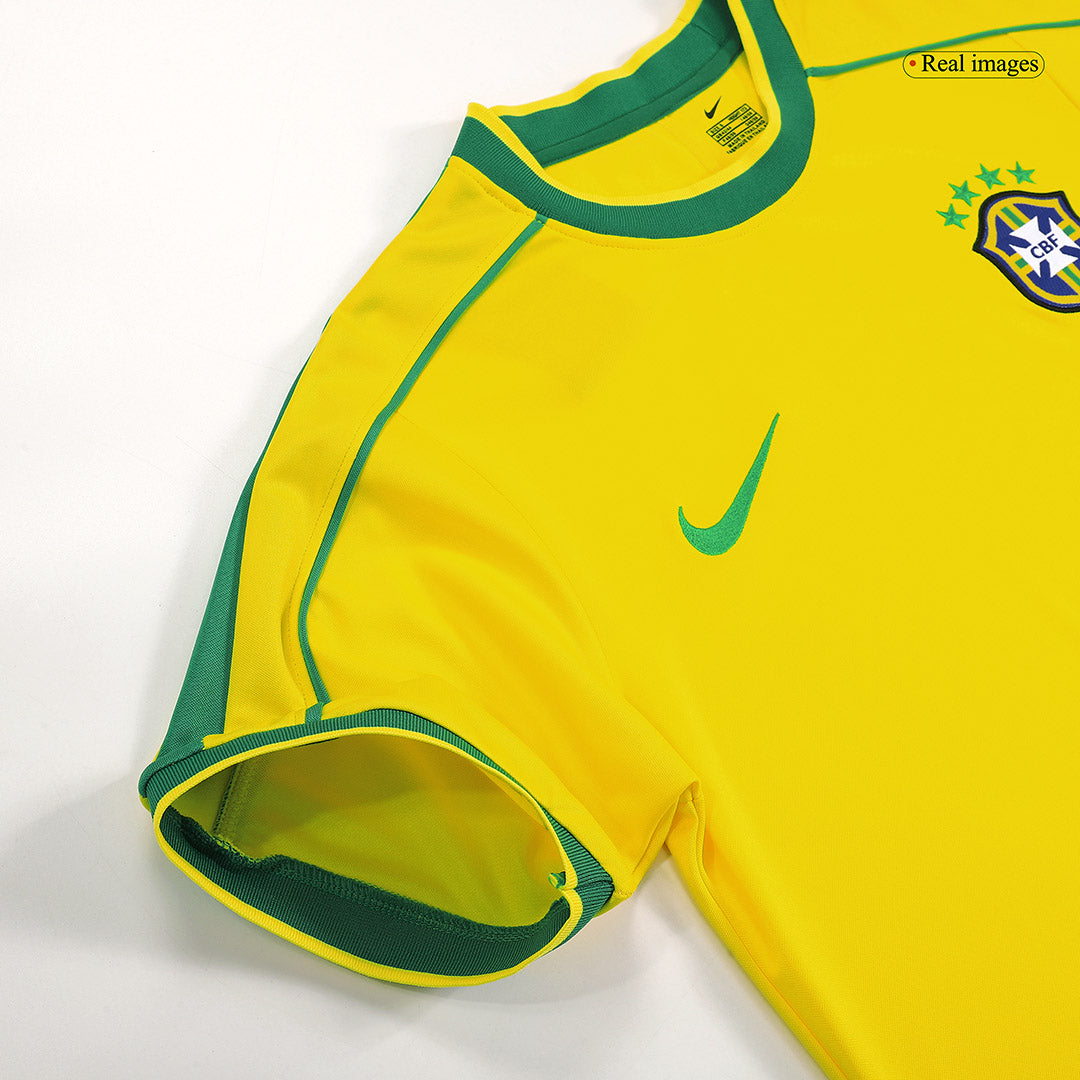 Retro Jersey RIVALDO #10 Brazil Home Soccer Shirt 1998 -World Cup