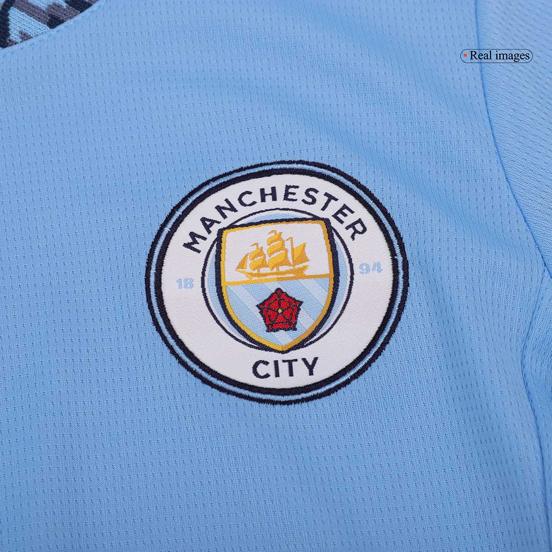 Gift-Women's Manchester City Home Soccer Jersey Shirt 2024/25