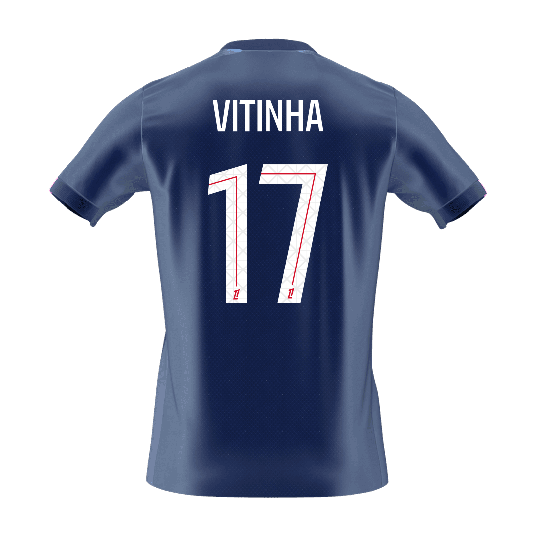 VITINHA #17 PSG Home Soccer Jersey 2025/26