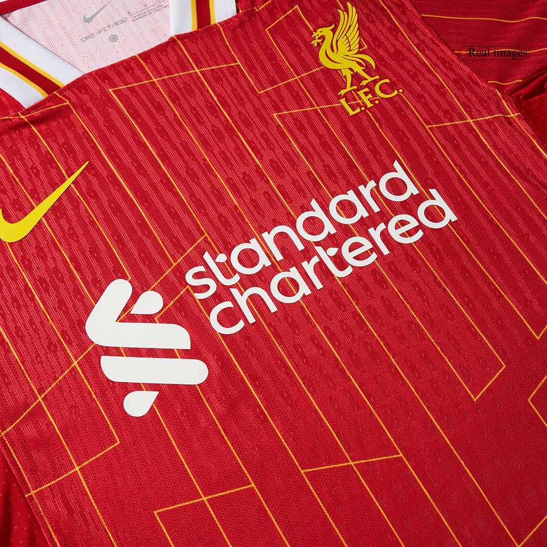 DIOGO J. #20 Authentic Liverpool Home Soccer Jersey 2024/25 Red - UCL