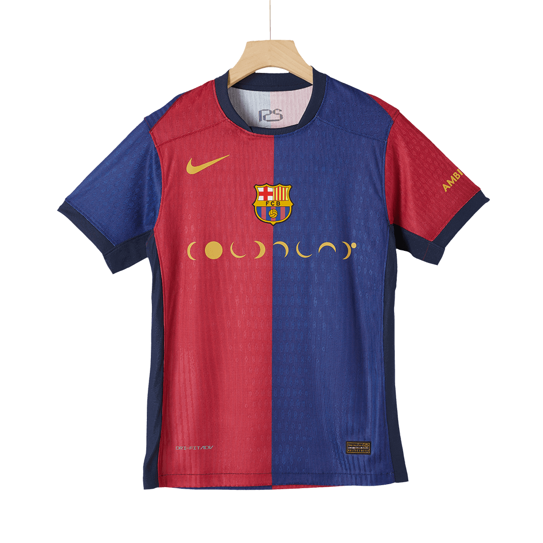 Authentisches Barcelona X COLDPLAY Heim-Fußballtrikot 2024/25