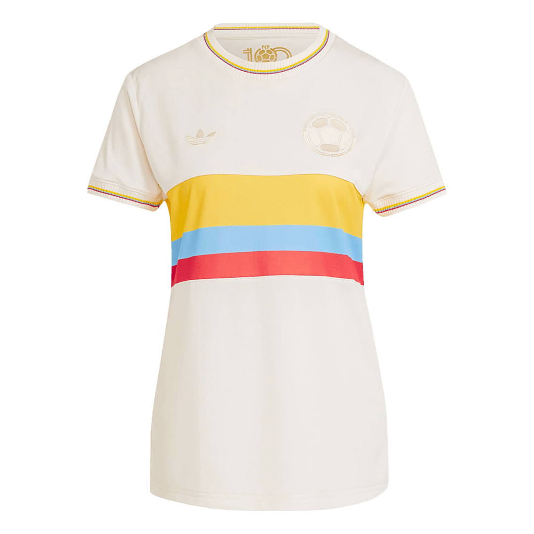 Colombia Soccer Jersey Women's Custom Shirt 2024 100th Anniversary