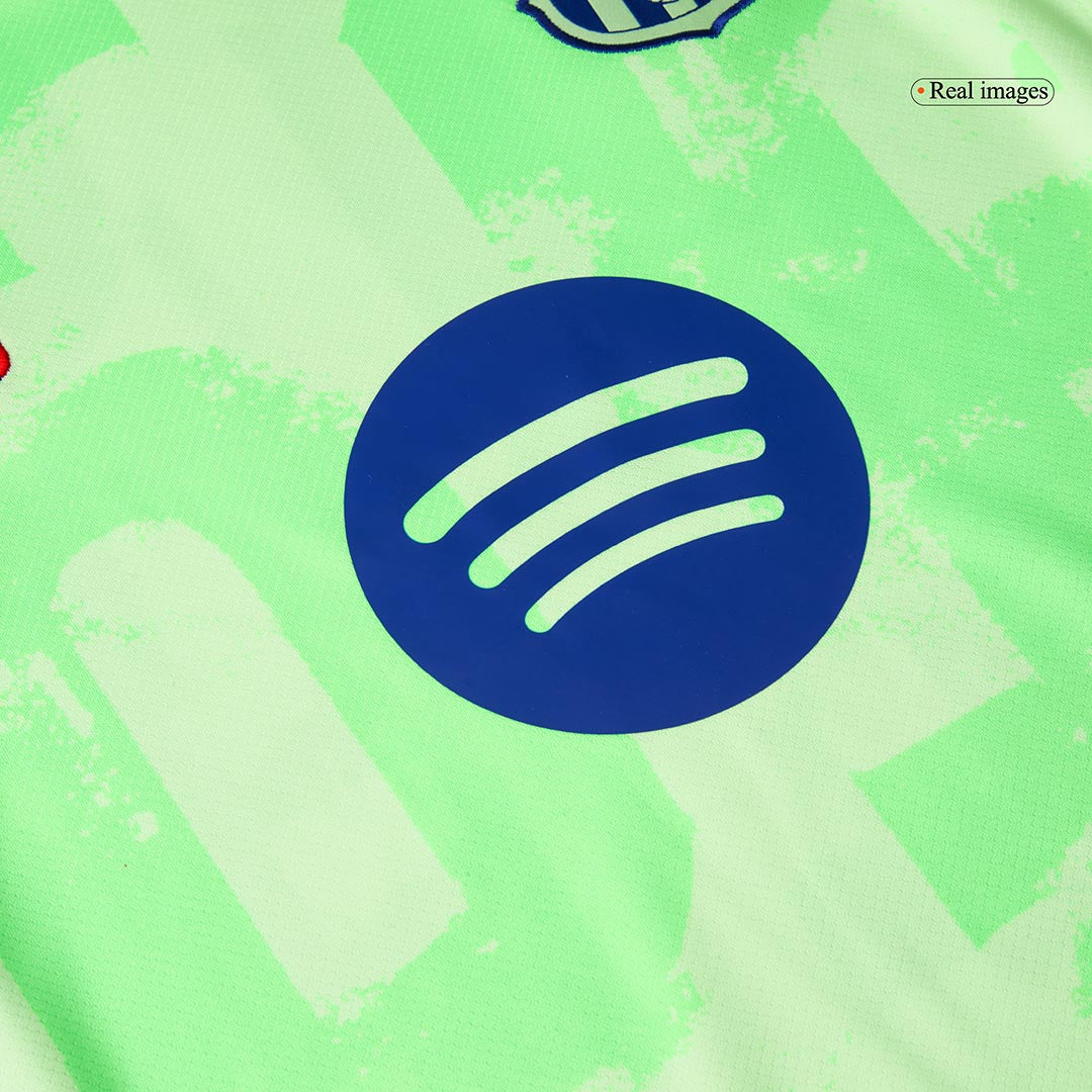 Barcelona Jersey Custom LEWANDOWSKI #9 Soccer Jersey Third Away 2024/25 - UCL Spotify Logo Without Text