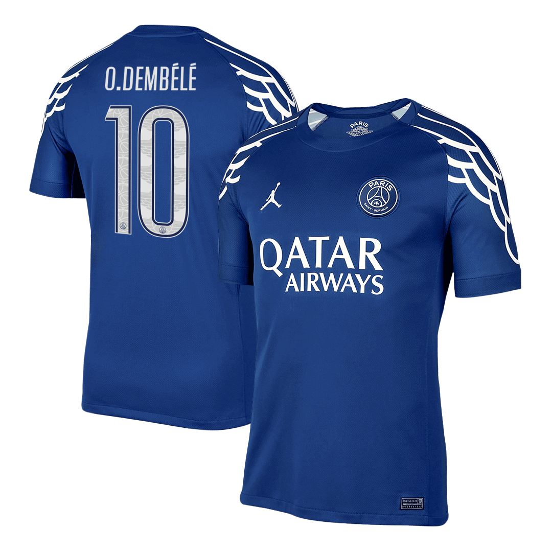 PSG O.DEMBÉLÉ #10 Soccer Jersey Fourth Away Custom Shirt 2024/25 - UCL