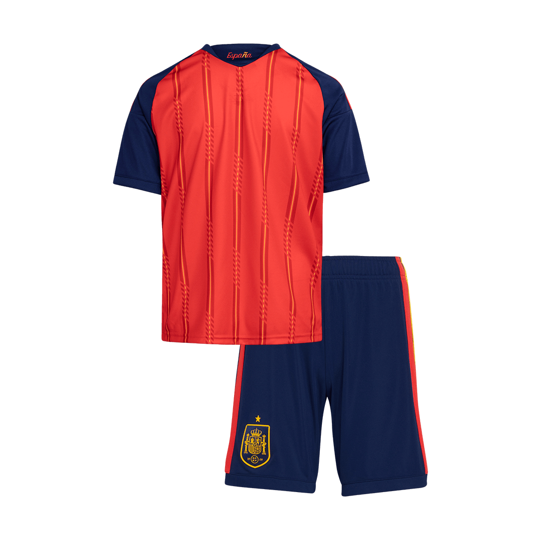 Spain Champion Home Kids Soccer Jerseys Kit World Cup 2026