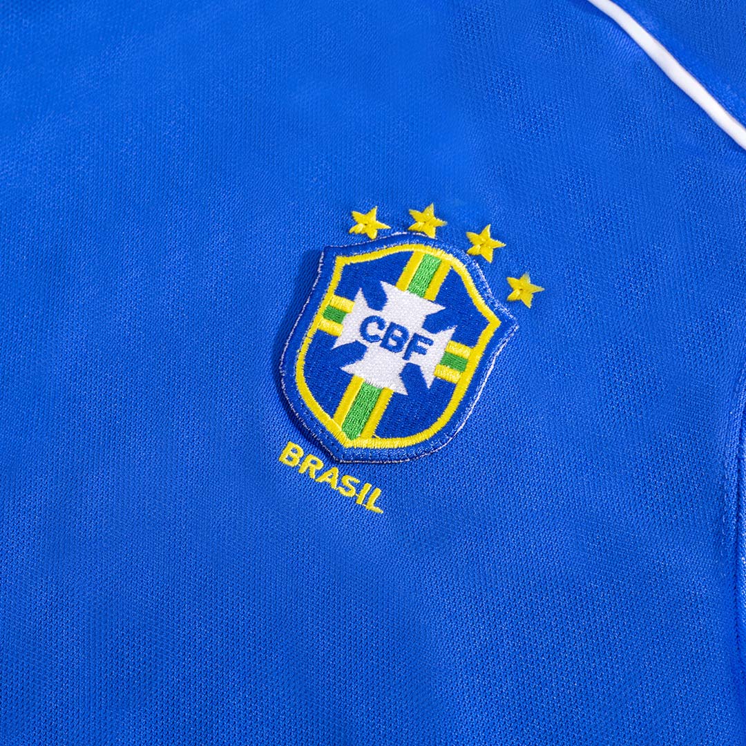 Camiseta retro de fútbol de visitante de Brasil 1998