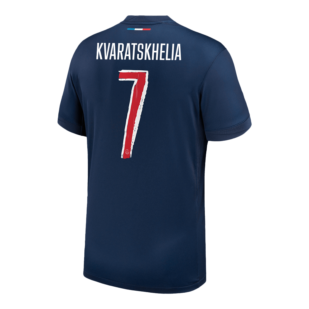 PSG KVARATSKHELIA #7 PSG Soccer Jersey Home Custom Shirt 2024/25 - UCL