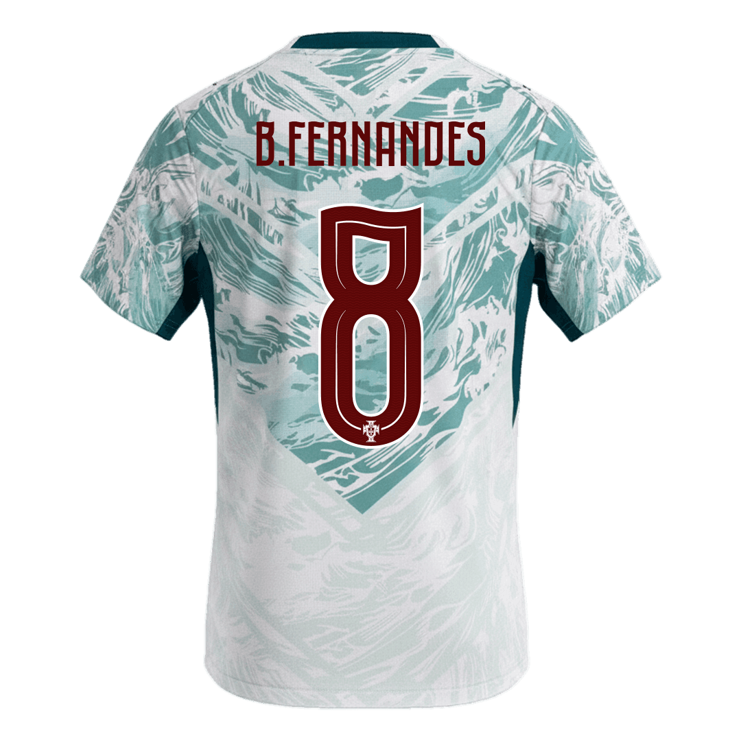 B.FERNANDES #8 Portugal Away Soccer Jersey World Cup 2026