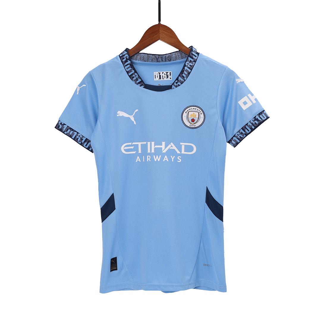 Gift-Women's Manchester City Home Soccer Jersey Shirt 2024/25