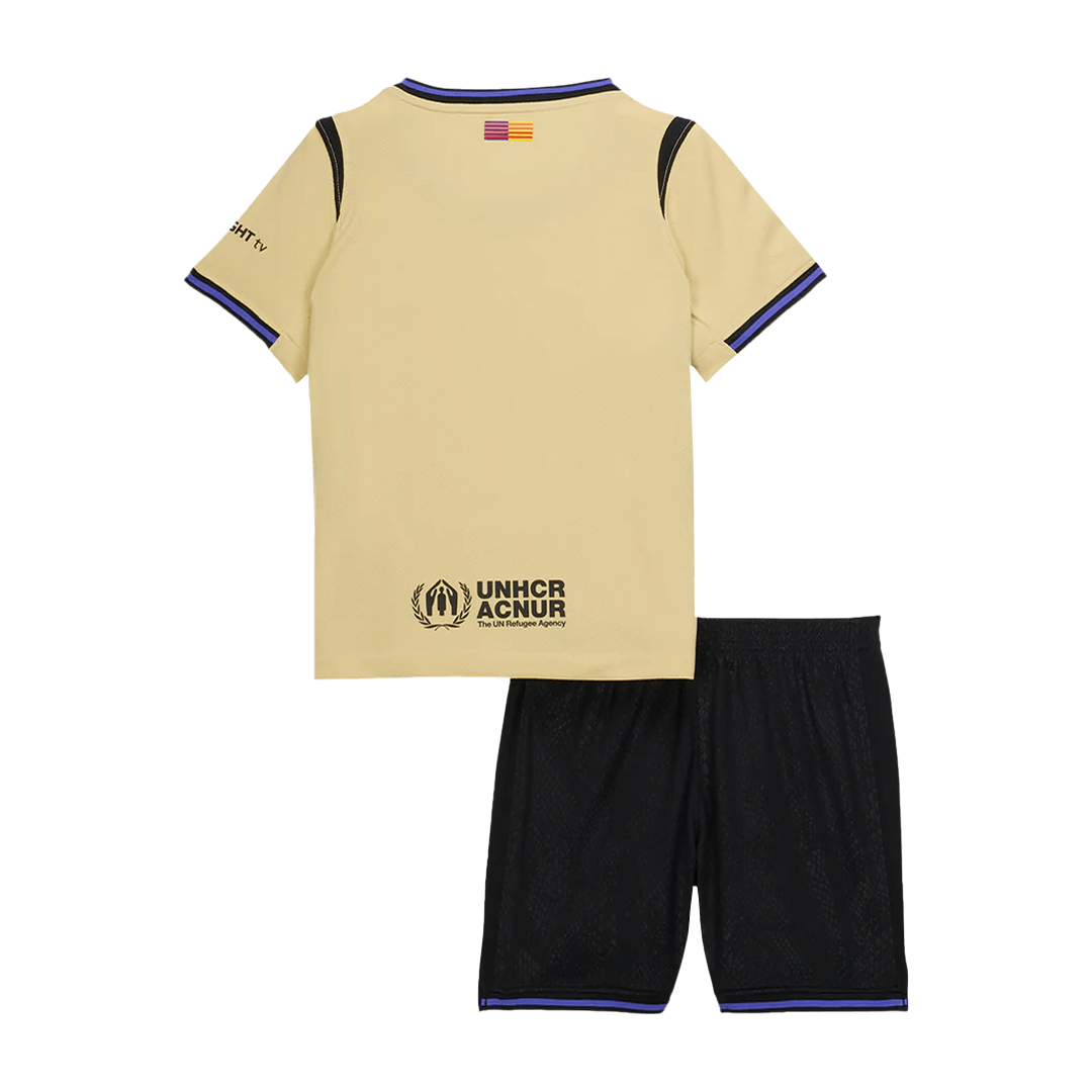 Kids Barcelona Custom Away Soccer Kits 2025/26