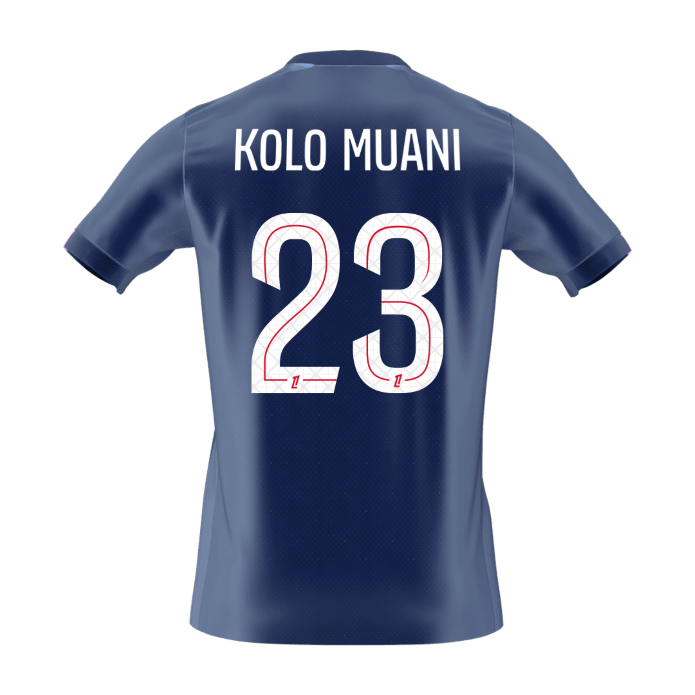 KOLO MUANI #23 PSG Home Soccer Jersey 2025/26