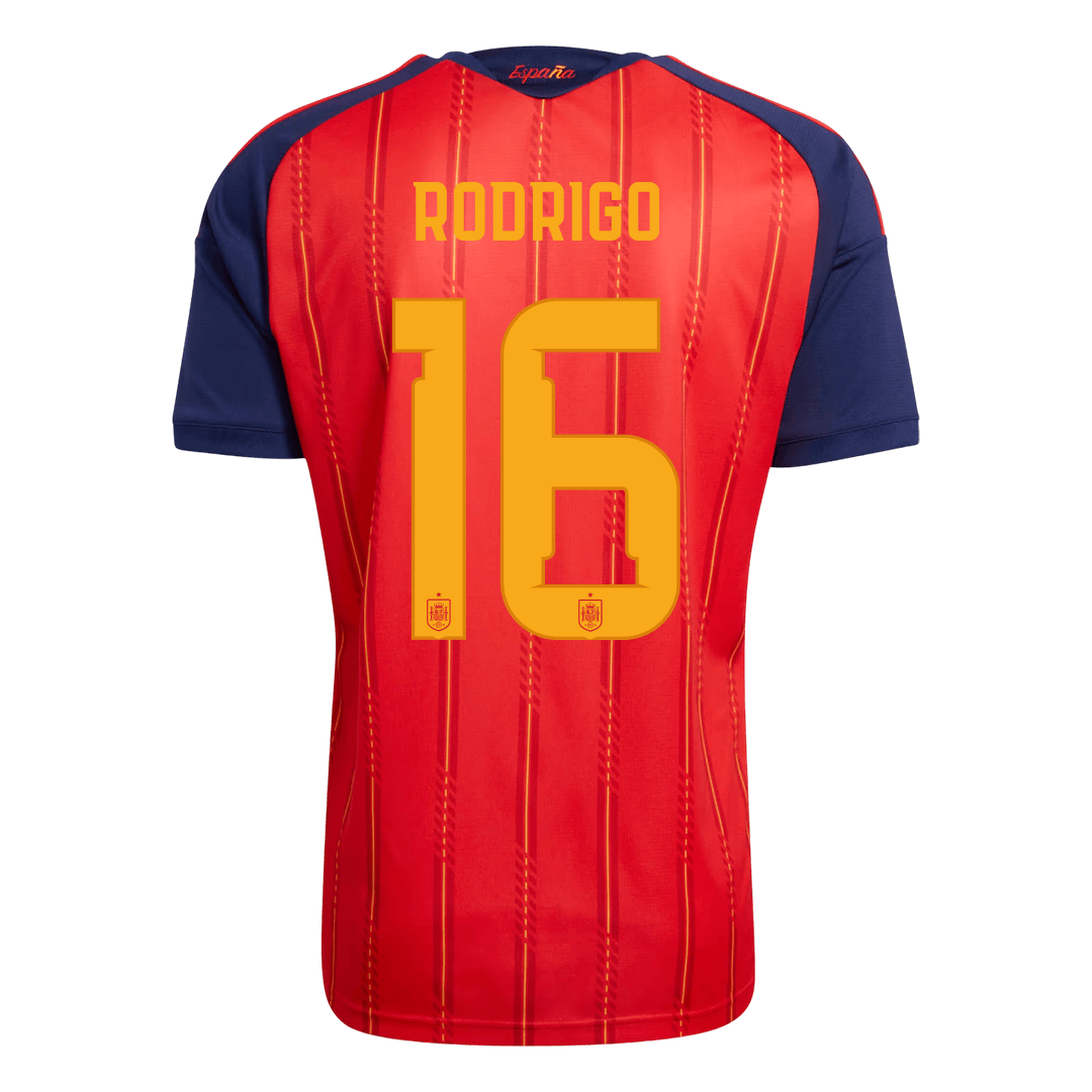 RODRIGO #16 Spain Home Soccer Jersey 2026