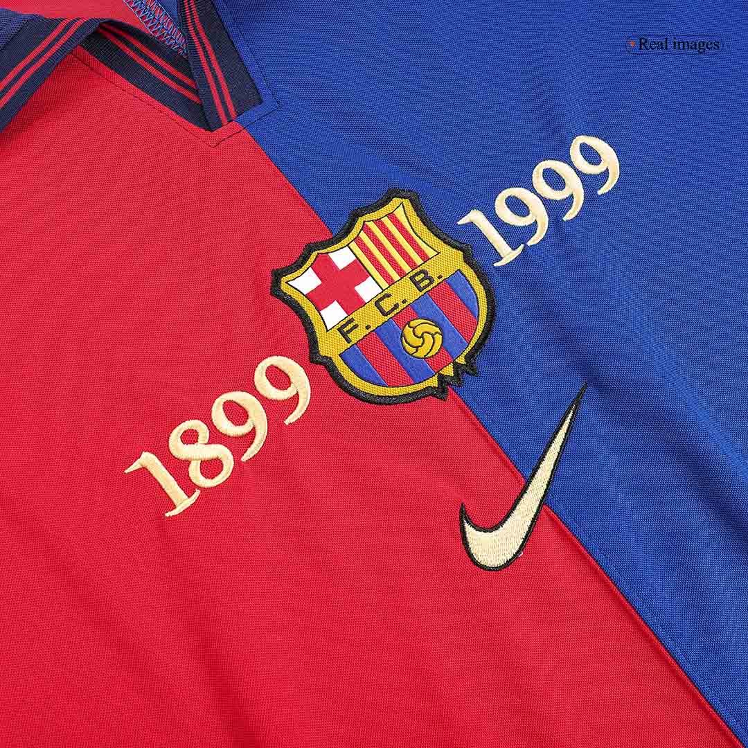 Camiseta retro GUARDIOLA #4 Barcelona Camiseta retro de fútbol local 1999/00 Centenario