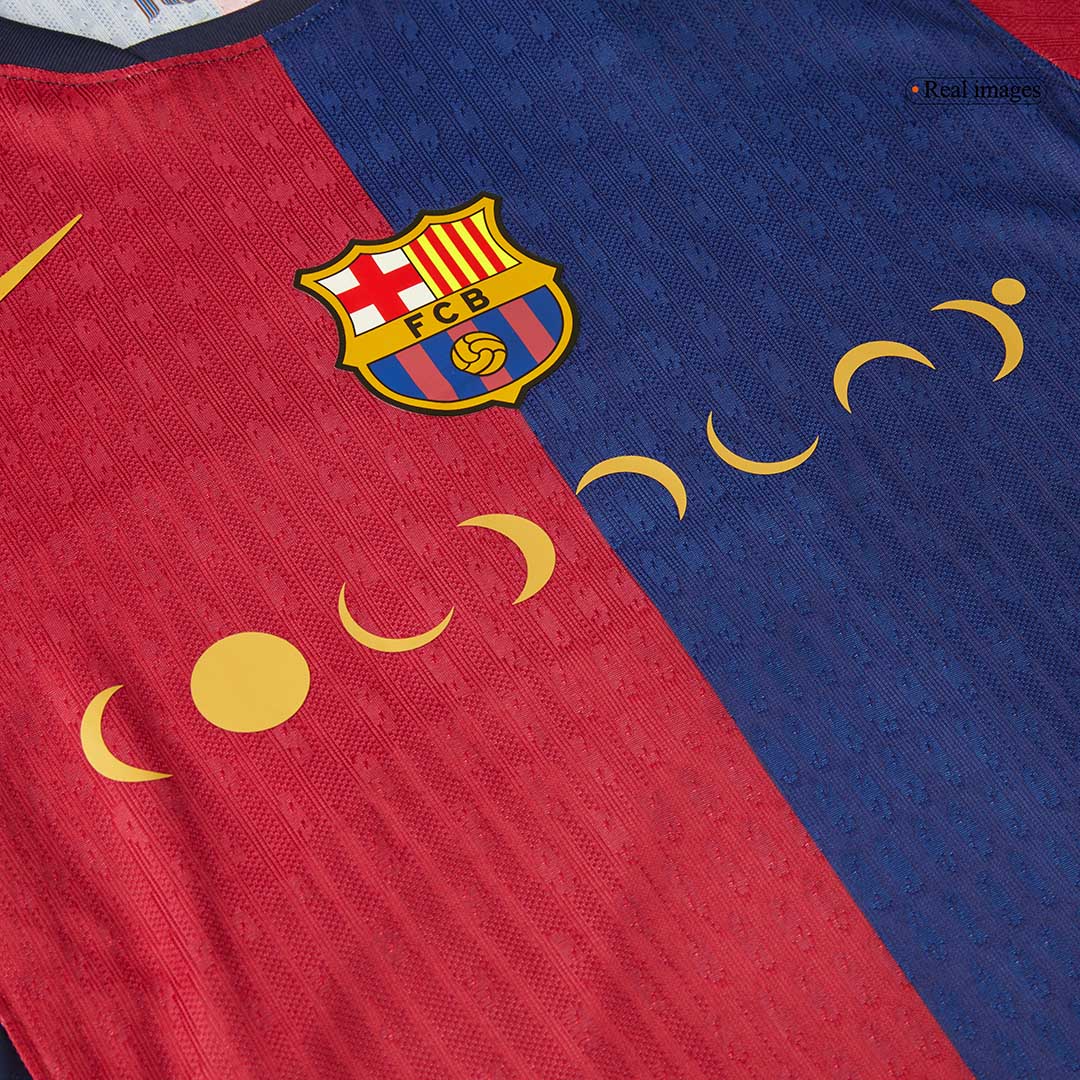 Authentisches Barcelona X COLDPLAY Heim-Fußballtrikot 2024/25