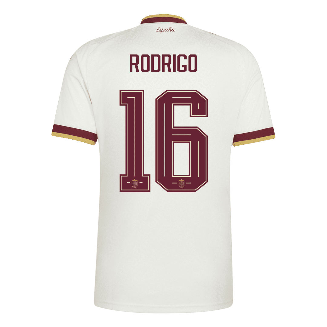 RODRIGO #16 Spain Away Soccer Jersey World Cup 2026