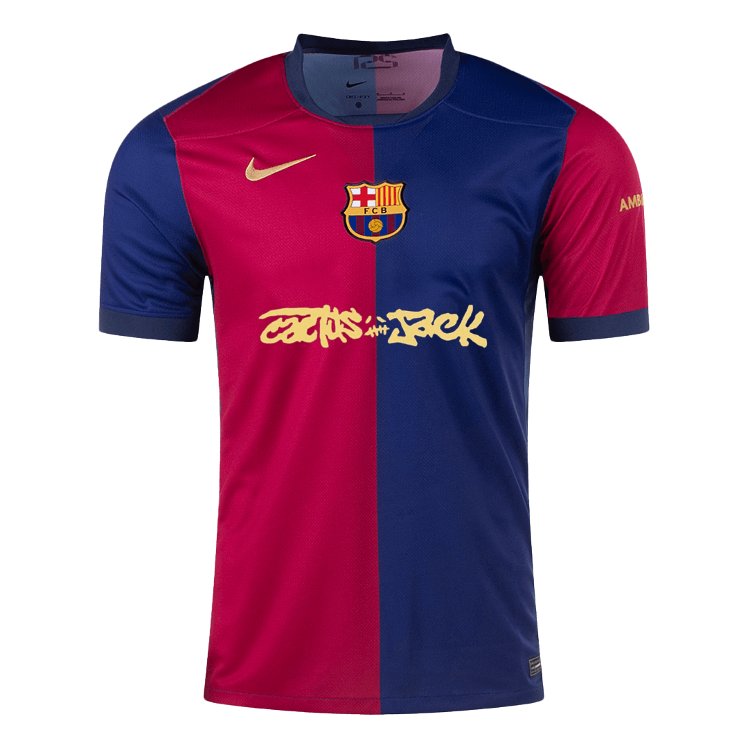 Barcelona X Travis Scott Jersey Custom Soccer Jersey Home 2024/25