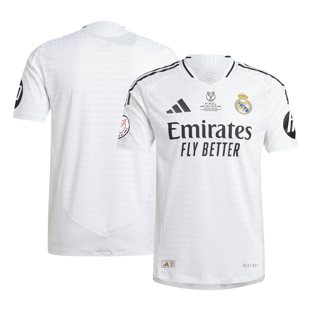 Authentic Soccer Jersey Real Madrid Home Shirt 2024/25 Copa del Rey Final