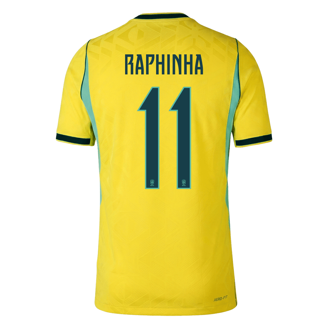 RAPHINHA #11 Brazil Home Player Version Jersey World Cup 2026
