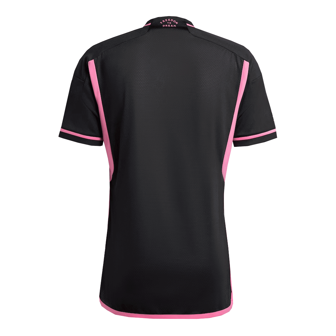 Geschenk - Authentisches Inter Miami CF Auswärts-Fußballtrikot 2024 Schwarz