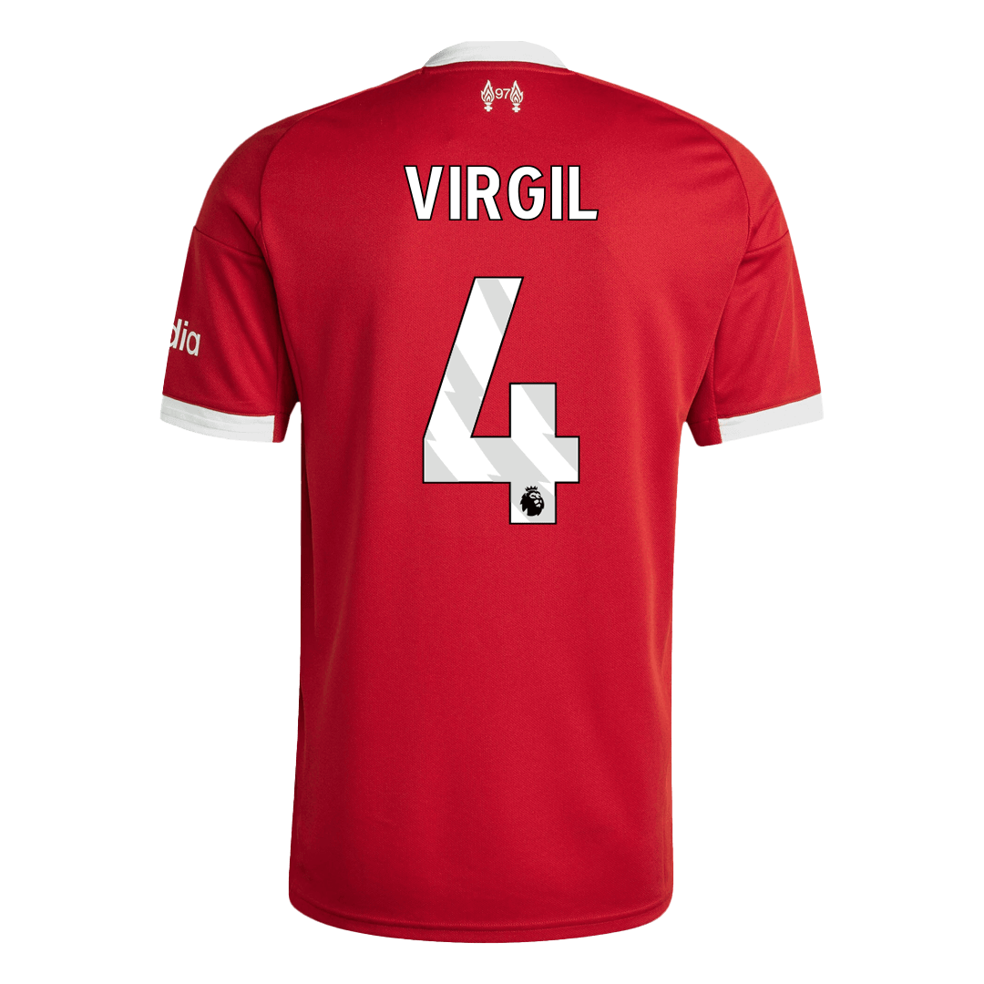 VIRGIL #4 Liverpool Home Soccer Jersey 2025/26