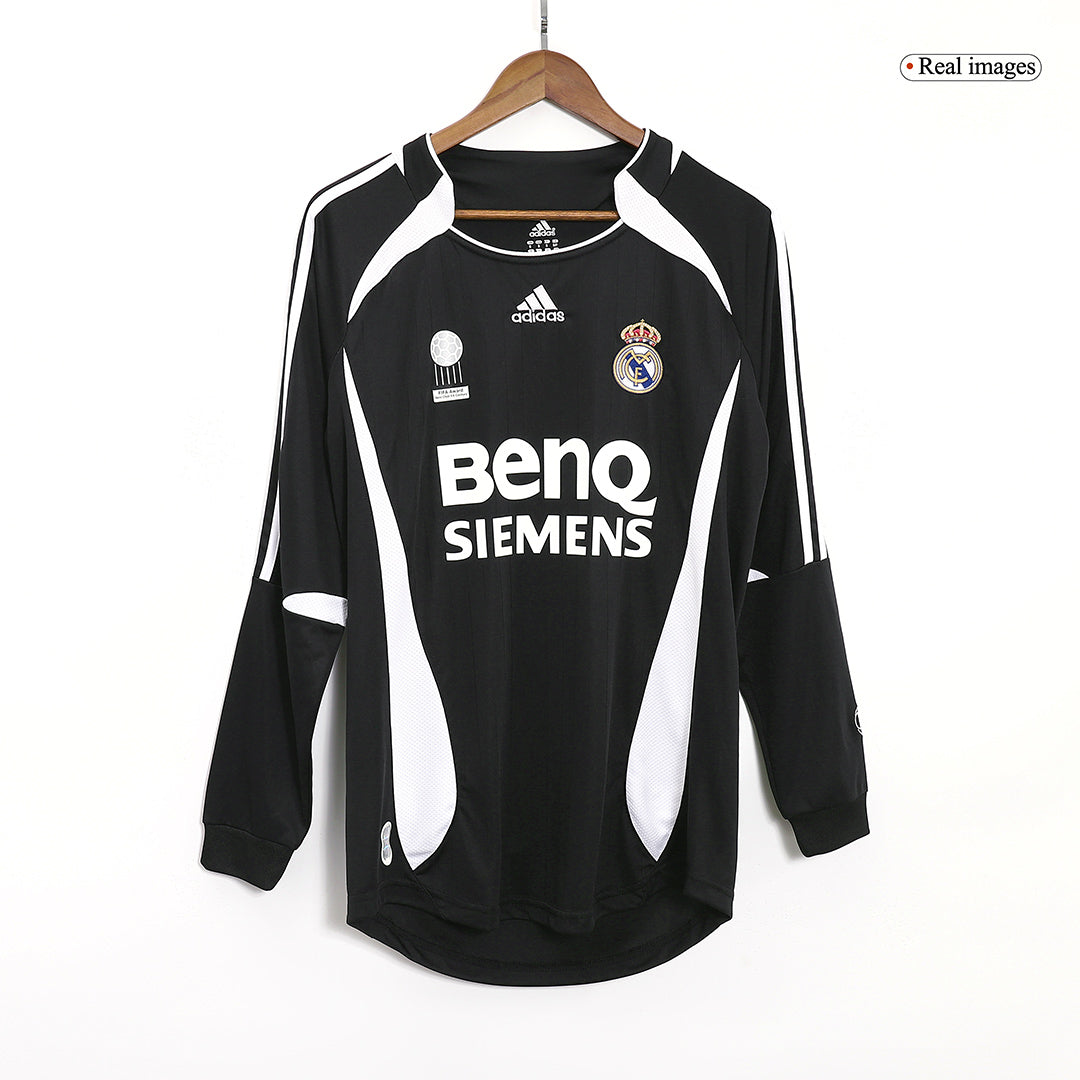 SERGIO RAMOS #4 Retro Real Madrid Jersey Away Soccer Shirt 2006/07