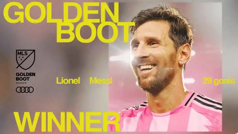 Lionel Messi Wins the 2025 MLS Audi Golden Boot