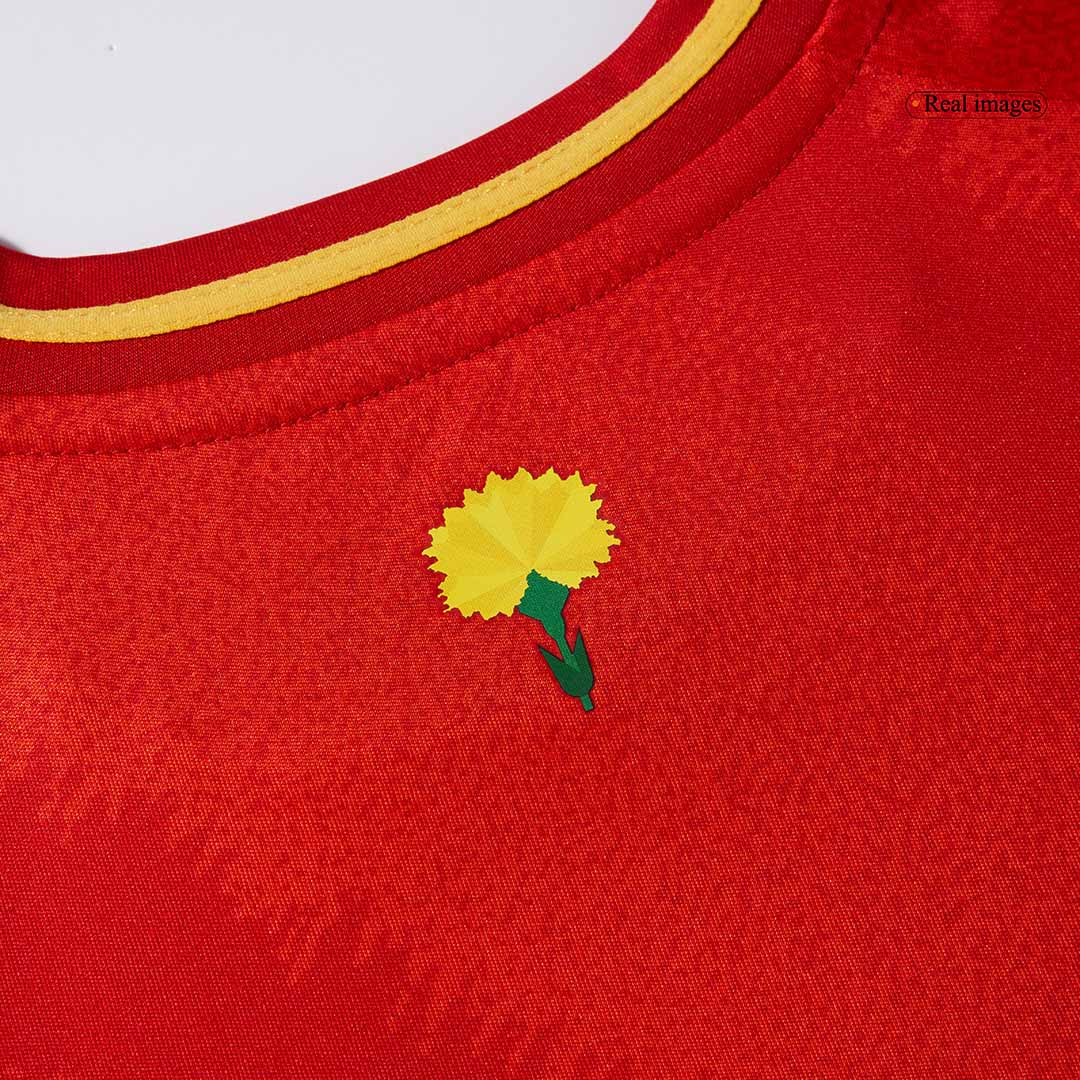 Gift-Kid's Spain Home Soccer Jersey Kit(Jersey+Shorts) Euro 2024